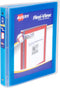 Avery Flexi-View 3 Ring Binder, 1 Inch Round Rings, 1 Blue Binder (17607)