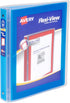 Avery Flexi-View 3 Ring Binder, 1 Inch Round Rings, 1 Blue Binder (17607)
