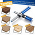 Lyksgir 4 Set 1/4 Inch Set 1/2", 1/2", 3/4", 1", 1-1/2" Pcs Pattern Flush Trim Router Bit Shank, Top Bearing Carbide