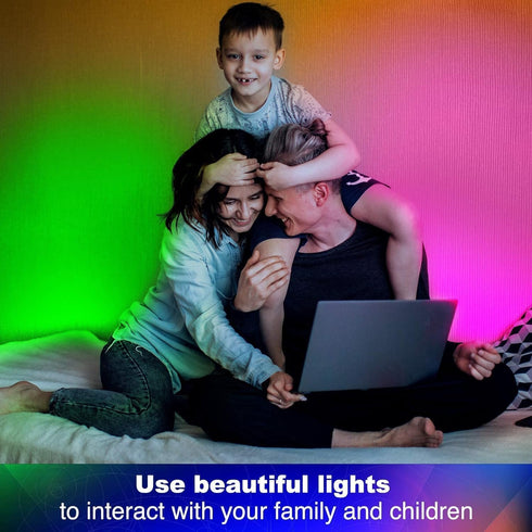 130ft(2 65.6ft), 24V dalattin Led Lights for Bedroom Rolls of Led Lighting with Remote&App Control, Color Changing Led