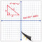 Houseables Magnetic Grid Whiteboard, 32"x32", White, Dry Erase Graph Board with XY Axis for Math, Algebra, Geometry
