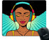 Smooffly Gaming Mouse Pad Custom Design, Young Sexy Afro American Woman, Non-Slip Rubber Gaming Mouse Pad