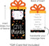 Set 8 Big Dot of Happiness Give Thanks - Thanksgiving Party Money and Gift Card Sleeves - Nifty Gifty Card Holders