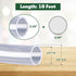 10 Feet - 1/4" ID x 3/8" OD Clear Vinyl Tubing, Translucent Plastic PVC Tubing Hose Pipe for Water Air Pump by Kesoto