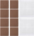 DOPENSPI 8 Pcs Anti-Slip Cutting Board Stabilizer Pads, Self-Adhesive Square Pads for Cutting