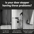 Generic 1 Pack Magnetic Door Stopper Bottom of Door Holder No Drilling Mount Floor Door Stop with Screws and Adhesive