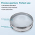 304 Stainless Steel Mesh Lab Sieve, 8 Mesh (2.5mm) Aperture, 7.9 Inch Diameter Economy Standard Test Sieves