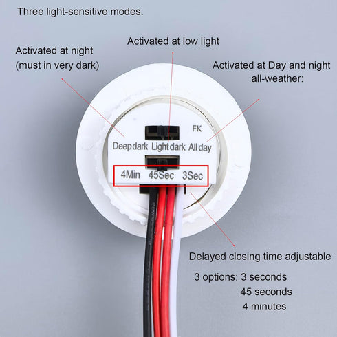 Yogcow 12V/24V Lights,Cabinets,Closets,Wardrobes,Pantry,Under-Bed DC Motion Sensor Light Switch,PIR Smart Infrared