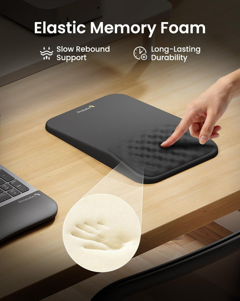 ProtoArc MP50 12x8 Inches, Ergonomic Mouse Pad with Wrist Rest, Mousepad with Massage Design, Soft Memory Foam