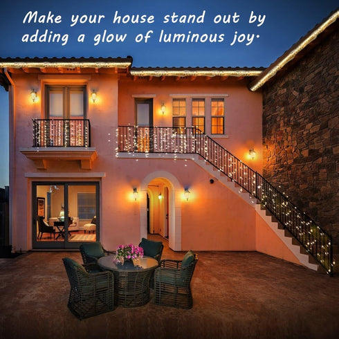165ft 500 50M ER CHEN Led String Lights, Led Starry Lights on Green Copper Wire String Lights Power Adapter + Remote