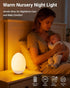 7 Dimming, Egg Baby Night Light for Nursery & Breastfeeding Portable Touch Light with RGB Colors, Stepless