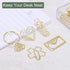 YOKIVE 20 Pcs Love Shape Paper Clips, Gold, 1.34-Inch, Great for Art, Home, Daily Use, Keep Desk Neat