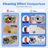 Wire Brush Set, 6 Pcs Brass, Stainless Steel, Nylon Brushes for Cleaning, Curved Handle for Rust Removal