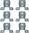 10 Pack - 8 Hole, Wing Shaped 90 Degree Connector Bracket for All 1-5/8" Strut Channel