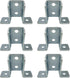 10 Pack - 8 Hole, Wing Shaped 90 Degree Connector Bracket for All 1-5/8" Strut Channel