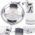 Jiabailie 6in 6" Stainless Steel Clamp Fitting,Stainless Steel Sanitary Pipe Fittings Kit,Weld Ferrule Clamp,End Cap +