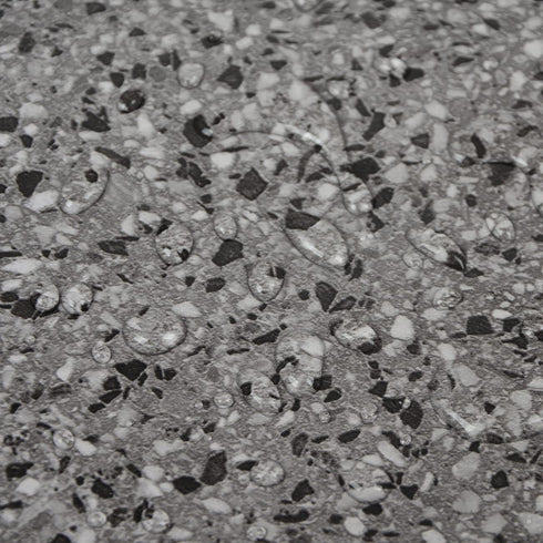 Dark Gray Terrazzo Contact Paper, 78.8" X 16" Peel and Stick Wallpaper for Bathroom and Desk