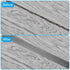 8Ft 2 Floor Transition Strip, in Wide Self Adhesive Vinyl Threshold Strip for Joining Floor Gaps Wood Grain Design Tap
