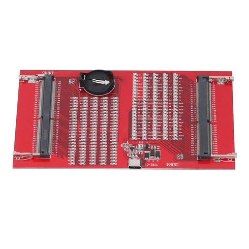 Arythia DDR4 DDR5 2-in-1 RAM Memory Tester Card, Slot Diagnostic Analyzer, LED Fault Indicator, Type C & Battery