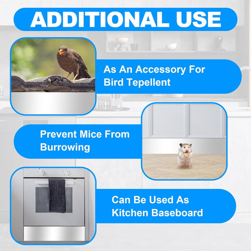 (8" 50') Aluminum Roof Flashing Roll - Sealing Windows, Doors, Siding & Roofing Ideal for Moss & Mildew Prevention x
