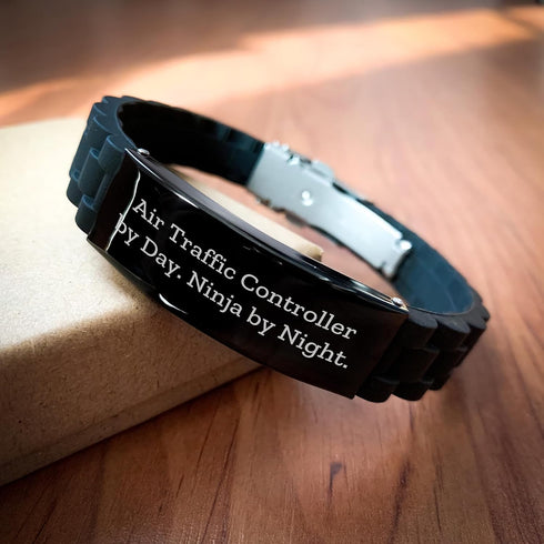 Generic Air Traffic Controller by Day Ninja by Night Funny Gifts for Men Air Traffic Controller Quote Adjustable Glide