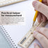 BAZIC Wooden Ruler 12" (30cm) - Single Metal Edge Measuring Drafting Rulers for Students, 2-Packs