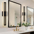 24 Inch, 15W Dimmable 3CCT WILON Modern Bathroom Vanity Light LED Vanity Light, Black Bathroom Lights Over Mirror
