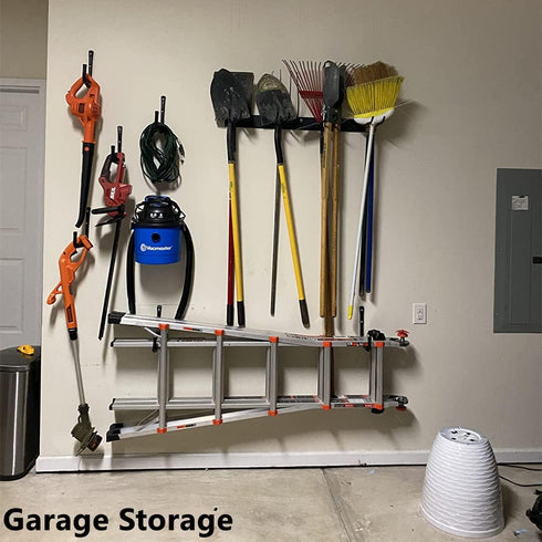 Heavdace 12" 8 Pack Garage Storage Ladder Hooks with Jumbo Arm, Heavy Duty Wall Mounted Storage Hanger Utility