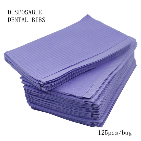 Bibs,125pcs 13 18 inches Disposable Dental X Table Covers Clean Pad,Underpad Hygiene Personal Bib Waterproof Table loth