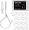 KULOLO Black Screw Hooks with Safety Lock 2.3" Rustproof Metal Ceiling Hooks for