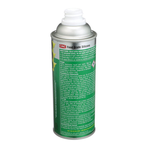 15 oz Clear/White,3039 CRC Food Grade Silicone Lubricant, fl Non-Aerosol Spray Can