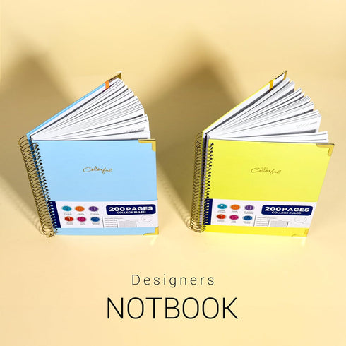Spiral Journal Notebook for Women, Hardcover, College Ruled, 7" x 10", 100GSM Lined Notebooks
