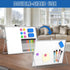 Grtard Dry Erase White Boards, 16'' x 12'' Magnetic Desktop Board with Stand, 10 Markers, 6 Magnets, 2 Erasers