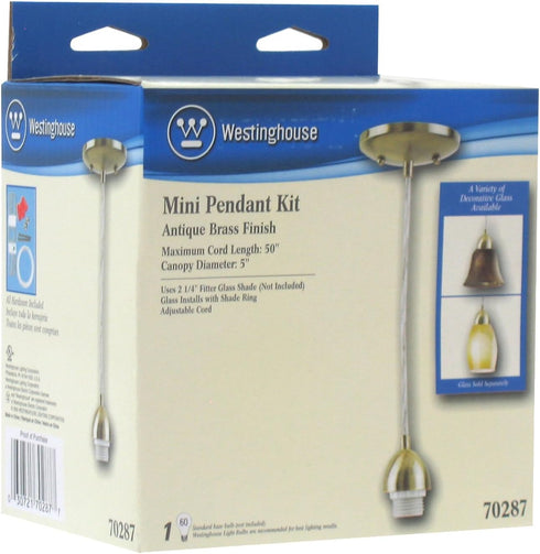 70287 WESTINGHOUSE Lighting Corp AB Mini Pendant Kit