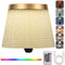 Wireless Linen-Covered Bottle Lamp, Wine Bottle Lamps with RGBW Touch Dimmable Bottle