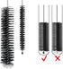 Tube Cleaning Brush Set, 12Pcs 8 Inch Long Nylon Flexible Bottle Brushes for Narrow Neck Bottles and Cups (Black)