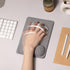 SenseAGE Compact Ergonomic Mouse Pad with Wrist Support, Non-Slip Base, Lightweight & Portable, Grey