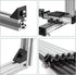 JiGiU 10PCS Triangle Angle Sharp Corner Bracket, Black Connector for 6mm Slot Aluminum Extrusion Profile