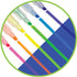 Micador Dark Arts Neon Glow Scented Highlighters, 6-Color Set, Kids Coloring & Drawing, Glows Under Blacklight, Ages 5+