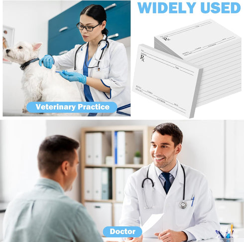 Watersay 20 Pack 100 Prescription Pads for Doctors Rx Pad Pharmacist Notepad Sheets Prescription Paper Per Notepad Kids