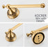 KOCRER 2 Brass Gold Toilet Paper Holder, Antique Hand Towel Ring Retro Hand Towel Holder Tissue Roll Paper Hanger Paper
