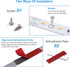 Counters Closet. 6 12 Inches Dimmer Dimmable. 1500 2700K Under Cabinet LED Lighting Kit for Kitchen Cabinet Shelf PCS