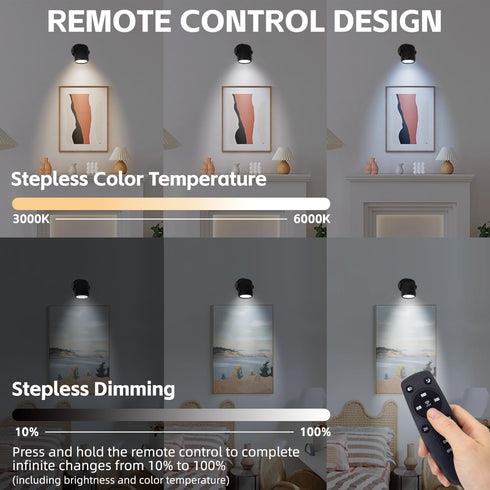Dimmable 6000K Uplighting Indoor Uplights with Timer and Remote, Stepless Adjustable Color Temperature and Floor Can