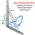 10", 2 2 Pack YUMORE Stainless Steel Shelf Bracket Heavy Duty Solid Shelf Support Corner Brace Joint Right Angle