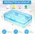 Fainne 12 Pcs Large Capacity Plastic Pencil Box with Snap Closure Lids, Multi Purpose Storage Organizer