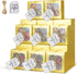 KPOSIYA 10 Pcs Gold Bakery Boxes with Window, Individual Cupcake Boxes 4x4x2.5 Inches for Cookies, Pastries, Macaroon