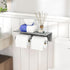 304 YUMORE Toilet Paper Holder, Stainless Steel Bathroom Double Roll Tissue Holder with Shelf, Wall Mounted Washroom
