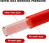 Hromee 1/4-Inch x 10ft Polyurethane Recoil Air Hose with Fittings Compressor Hose with 1/4 in. Industrial NPT Coupler and Plug Kit, Red by Hromee
