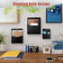 Patelai 3 Pcs Magnetic File Holder, First Day of School Magnetic Wall File Organizer for Paper, Fridge Pockets, Locker