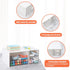 LETURE Desk Office Stationery Organizer with 3 Drawers, Plastic Vanity Makeup Organizer for Bathroom Counter (White-3